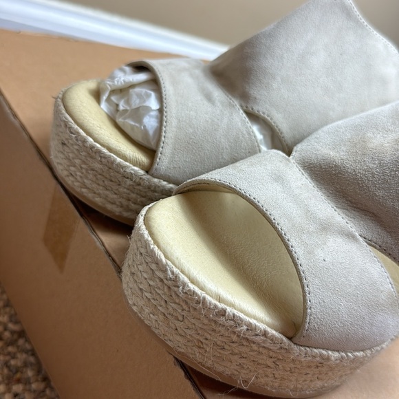 NWOT - CORDANI, Elenor - Beige Suede Sling Back Espadrille - Size 41 (9.5/10 US) - Picture 16 of 16